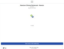 Tablet Screenshot of newtownchineserestaurant.com